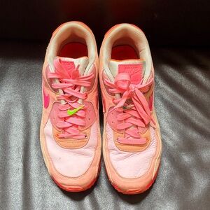 Nike Women’s Pink and Coral Low-Top Sneakers